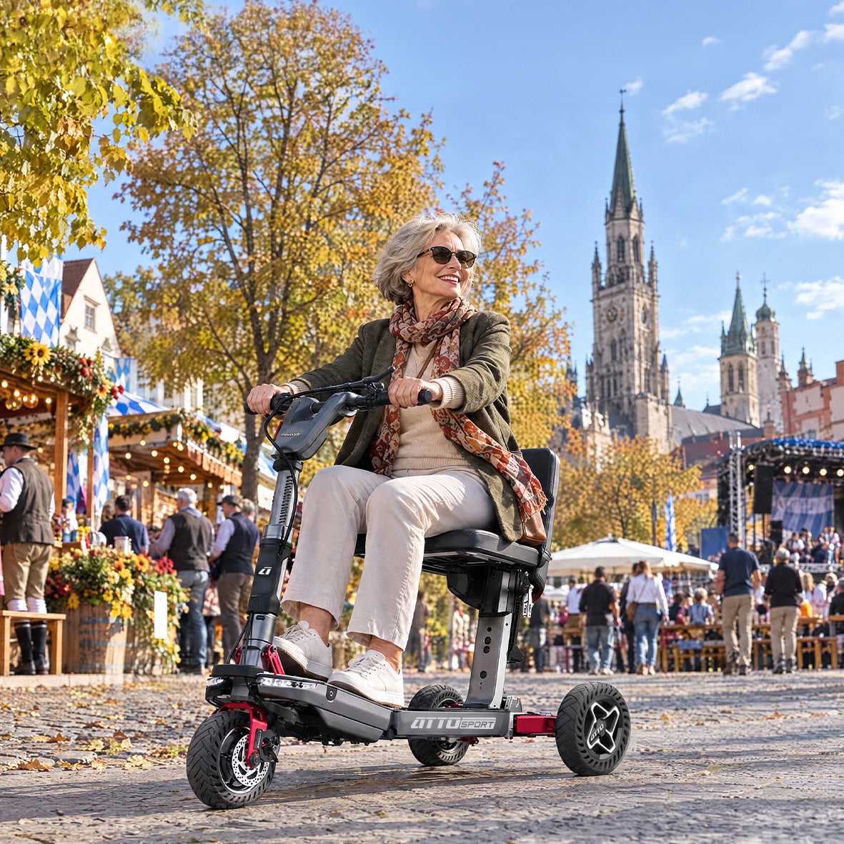 Festivals ohne Grenzen: Oktoberfest und den Tag der Deutschen Einheit mit einem faltbaren Elektromobil erleben